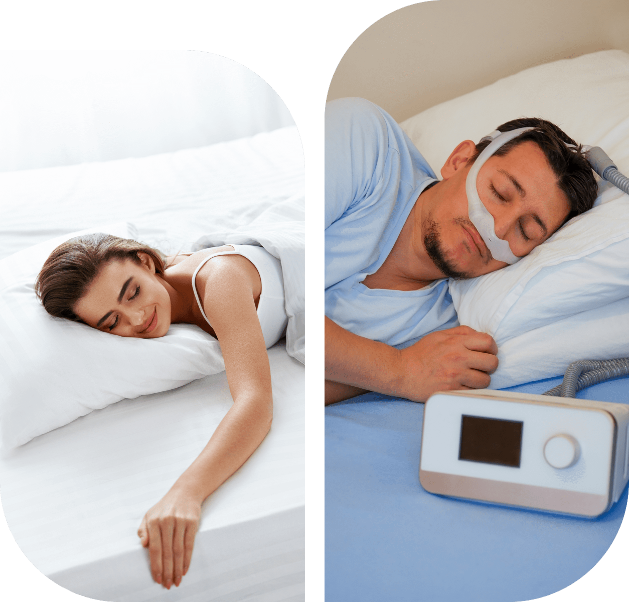 Restful sleep with CPAP therapy